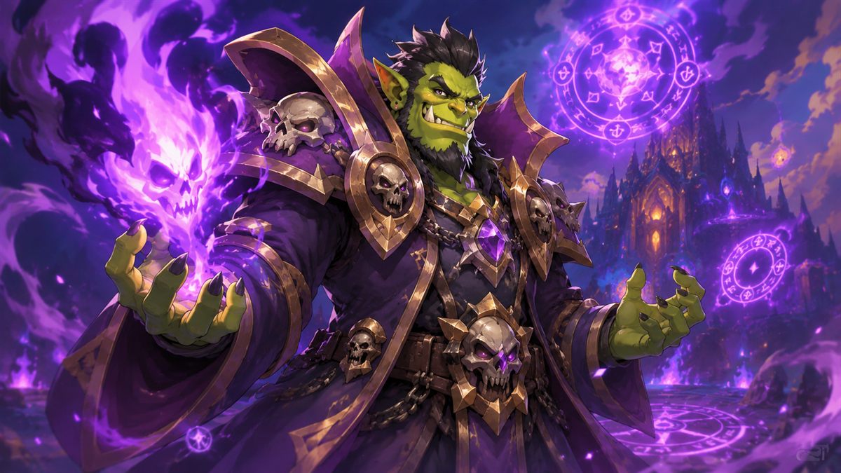 Warlock using dark magic for Legion warlock guides