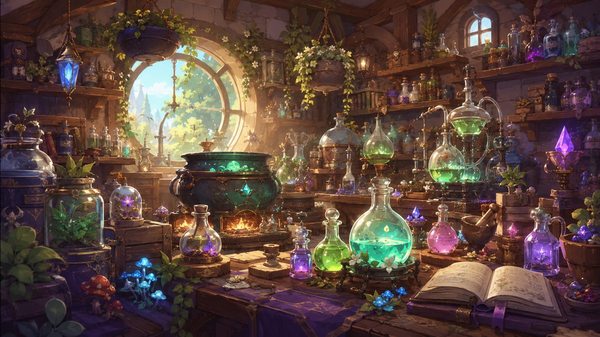 Fantasy crafting workshop for profession guides