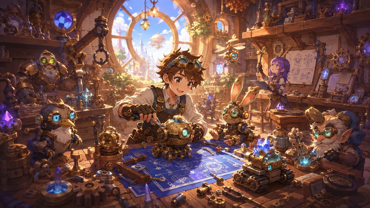 Engineering workshop scene