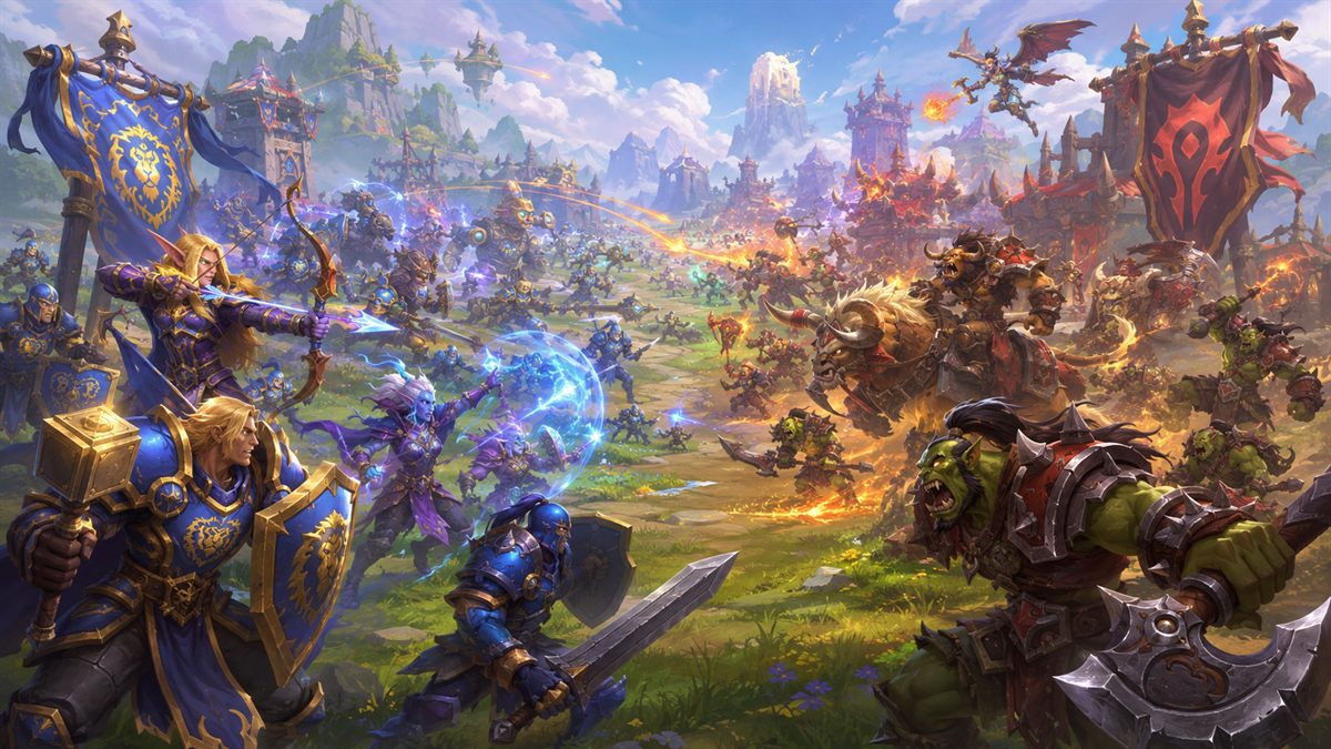 Open world PvP skirmish scene