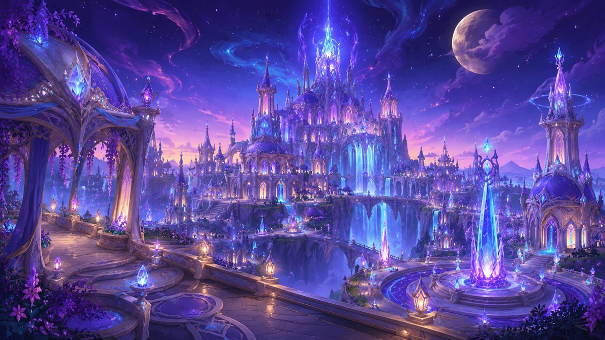 Nighthold inspired arcane raid city